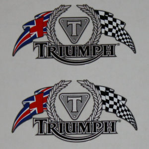 Union Jack & Cheq Flag from Triumph Custom Parts