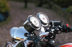 Stainless Steel Clock Cover's from Triumph Custom Parts